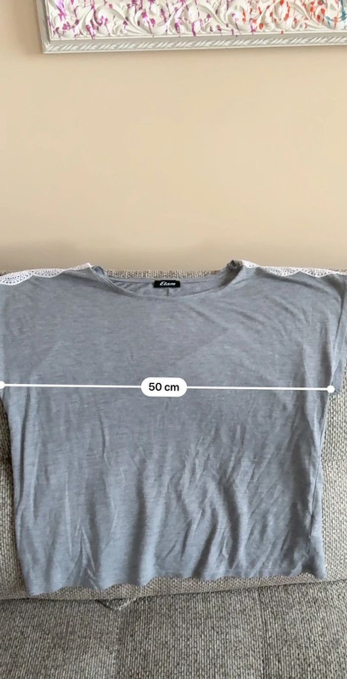 Haut de pyjama femme rayé - photo numéro 8