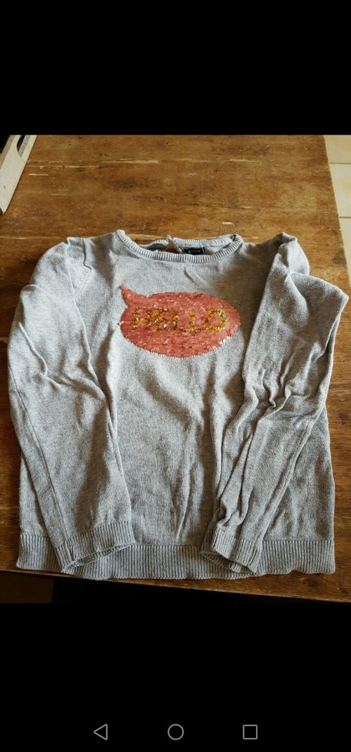 Pull avec sequins