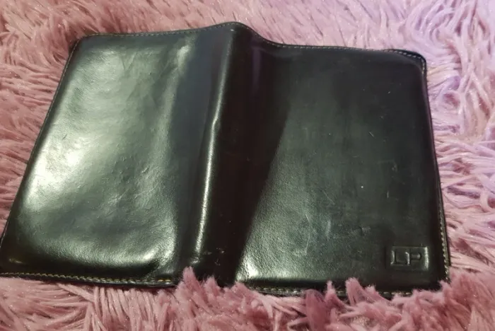 Portefeuille noir cuir vachette - photo numéro 4