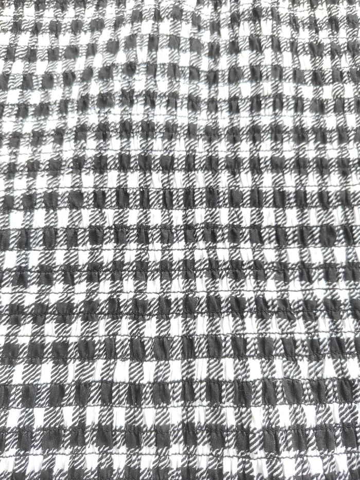 Robe à carreaux noir et blanc – Robe Vichy – Taille L – Jennyfer - photo numéro 3