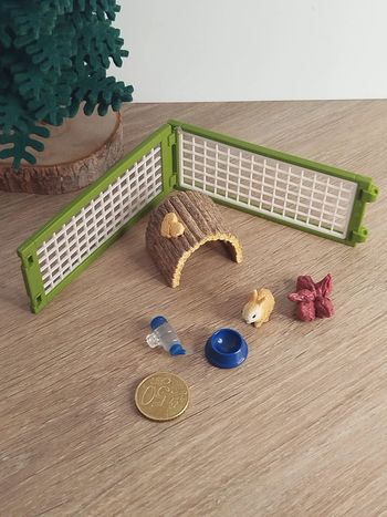 Schleich mini lapin et accessoires