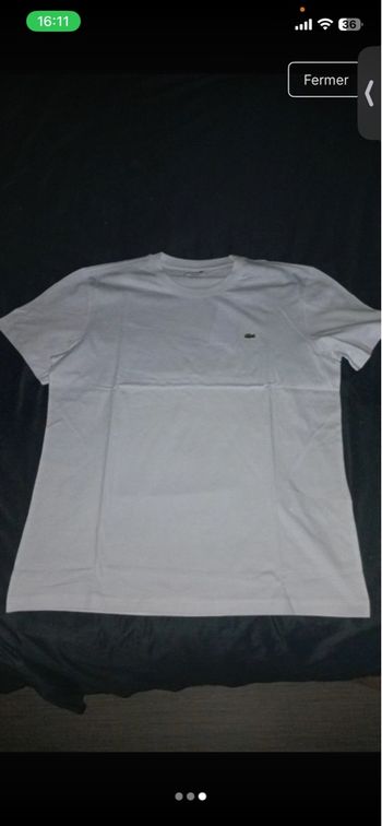 T-shirt  Lacoste blanc tout neuf 