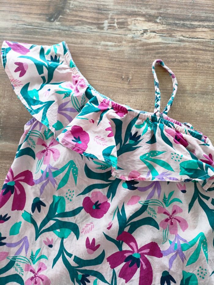 Robe asymétrique fleurie 5 ans - photo numéro 2