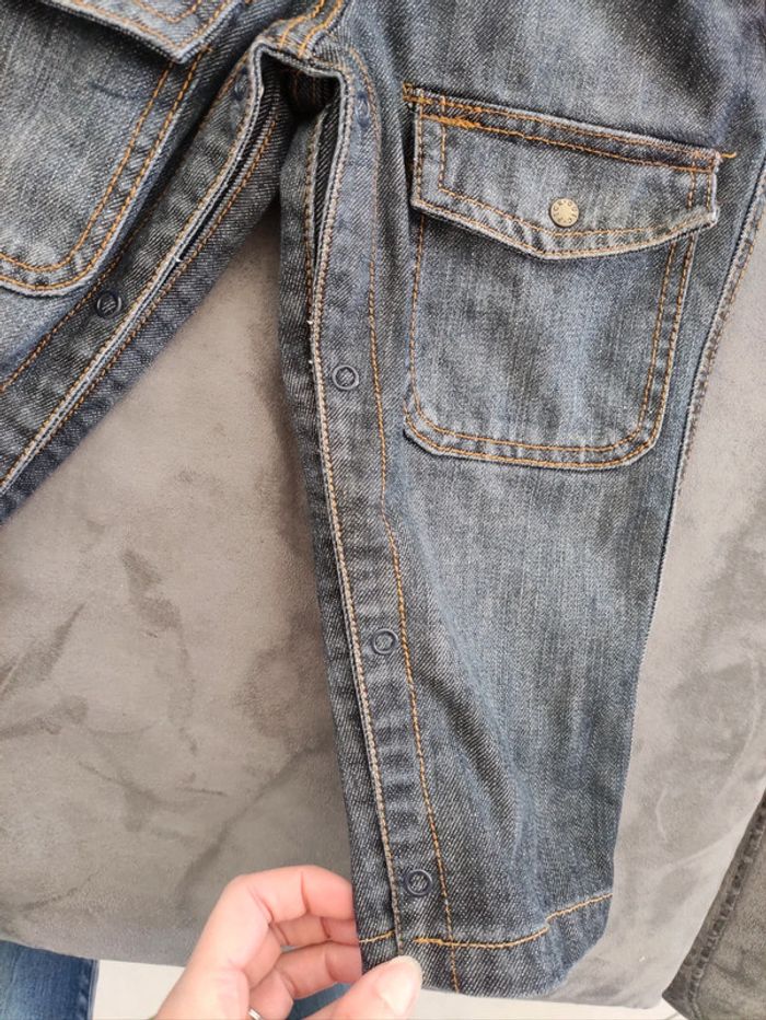 Salopette grise garçon 24 mois gris pick ouic - photo numéro 3