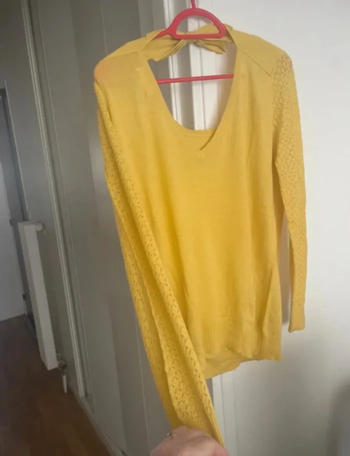 Pull contenant de la laine Y’coo
