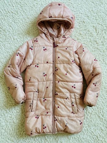 Doudoune cerises Vertbaudet 8 ans