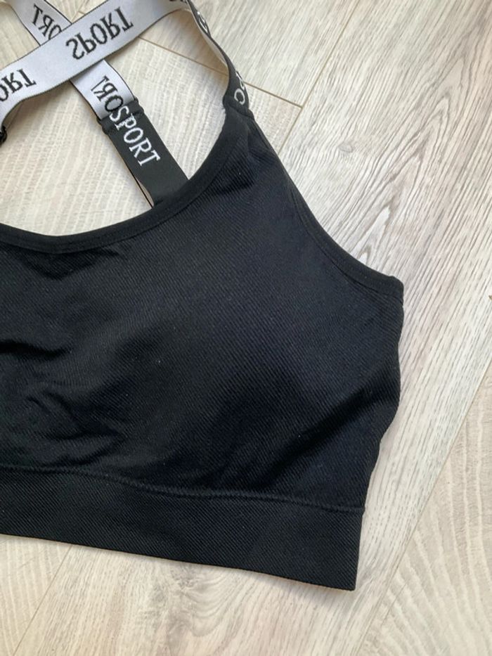 Brassière noire XXL sport maintien intermédiaire - photo numéro 5