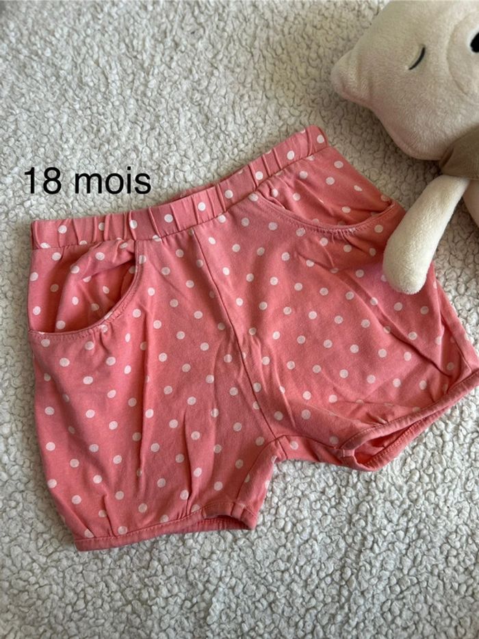 Short fille 18 mois