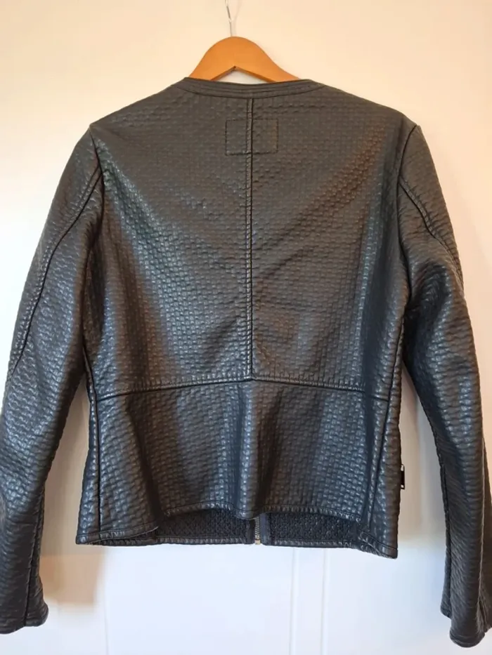 Veste simili cuir doublée - photo numéro 3