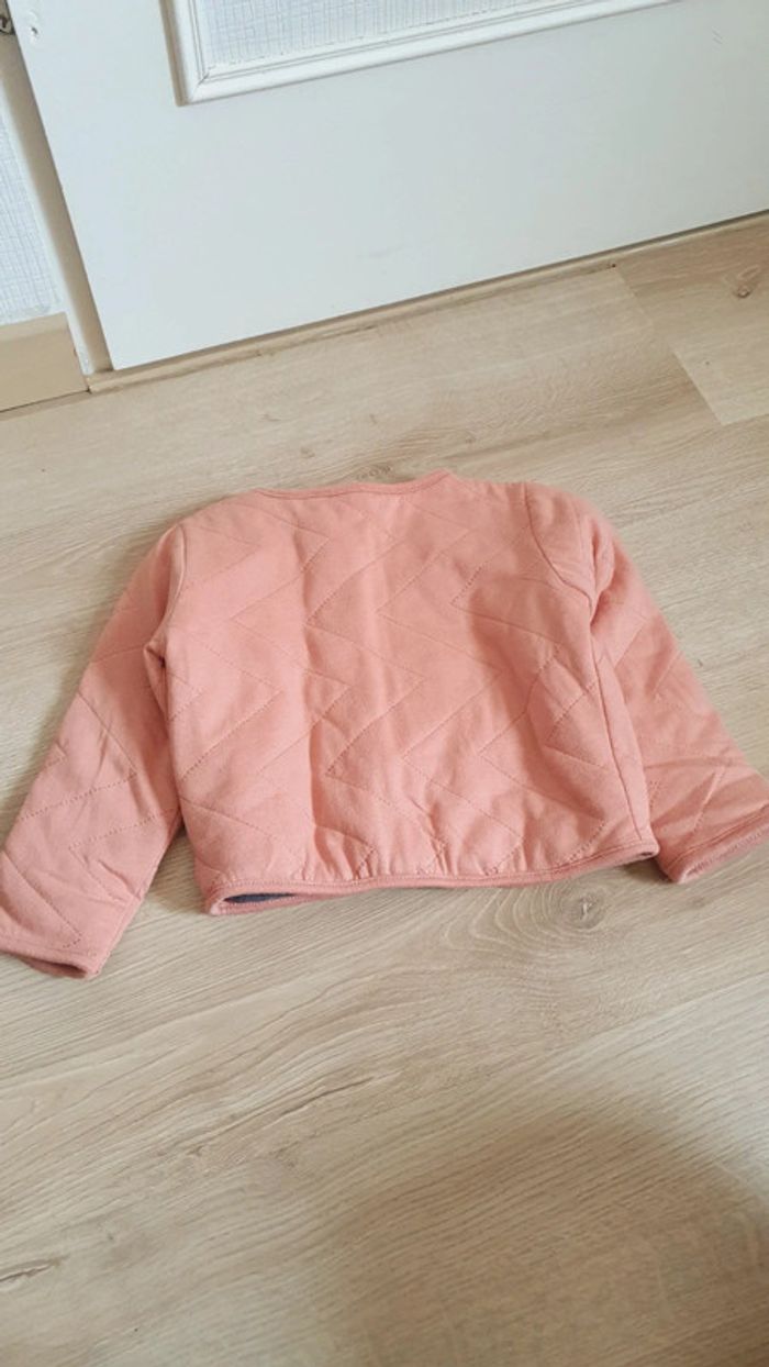Veste mi-saison vieux rose 3 ans fille - photo numéro 3
