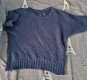 Pull marine manches courtes taille M