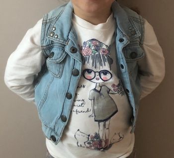 Veste sans manches jean