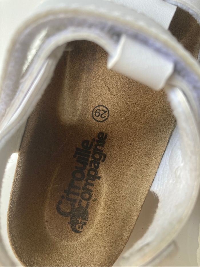 Sandales blanches fille Citrouille et Compagnie - taille 29 - photo numéro 4