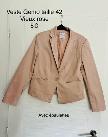 Veste vieux rose