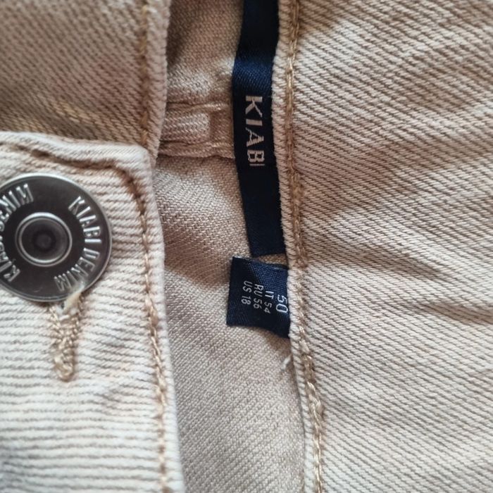 Jean court kiabi 50 beige neuf sans étiquette - photo numéro 4