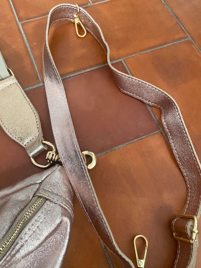 Sac banane or rosé irisé - photo numéro 4