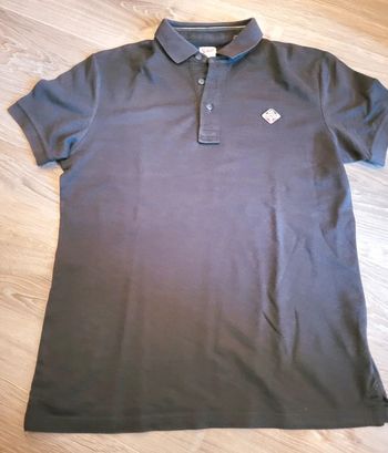 Polo noir Schott taille S