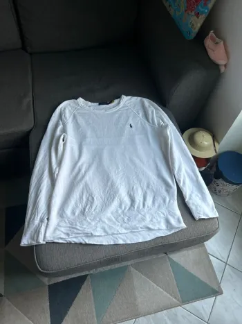 Pull col rond homme blanc, Ralph Lauren