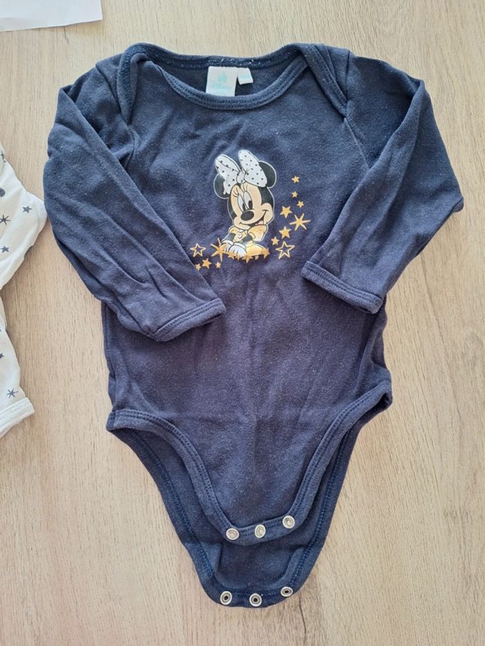 Lot 2 bodies disney minnie 18 mois - photo numéro 4