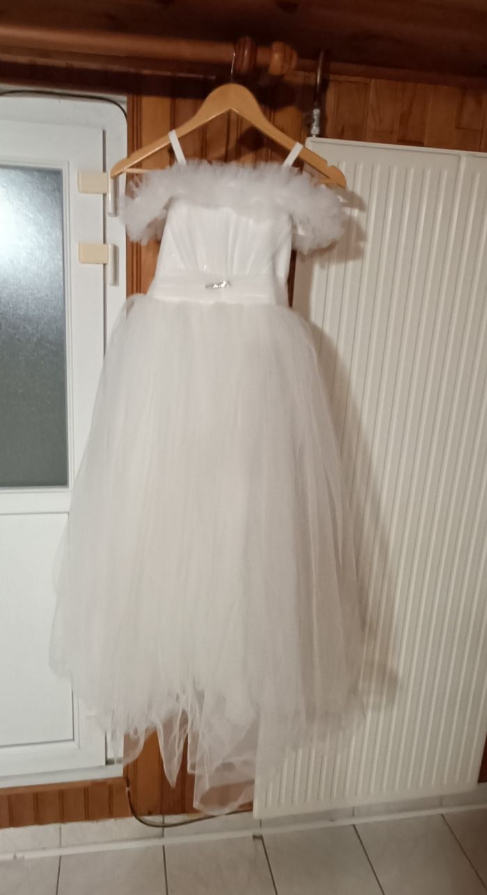 Robe blanche fille - photo numéro 2