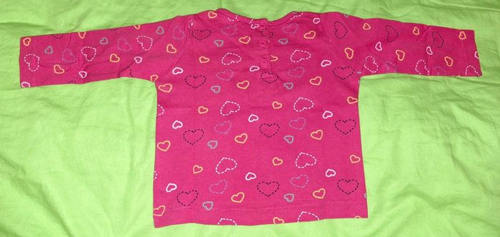 Tee-shirt manches courtes fille 9mois mots d'enfants - photo numéro 2