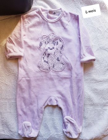 Pyjama velour kitchoun 6 mois