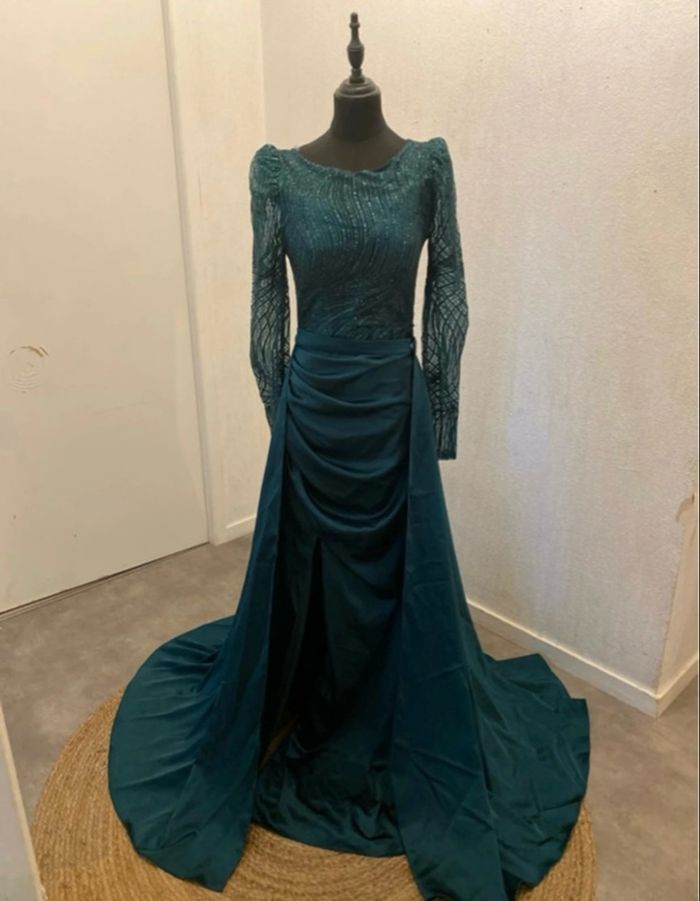 Robe de soirée verte
