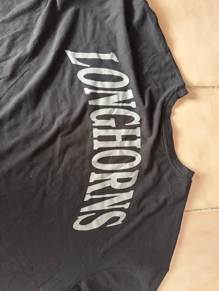 Import US T-shirt emblématique noir Texas Longhorns Fanatics pour hommes. Import US neuf - photo numéro 8