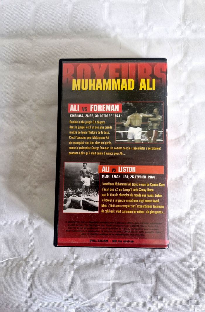 Cassette VHS  , Muhammad Ali  , boxeurs  , vs Liston - photo numéro 2