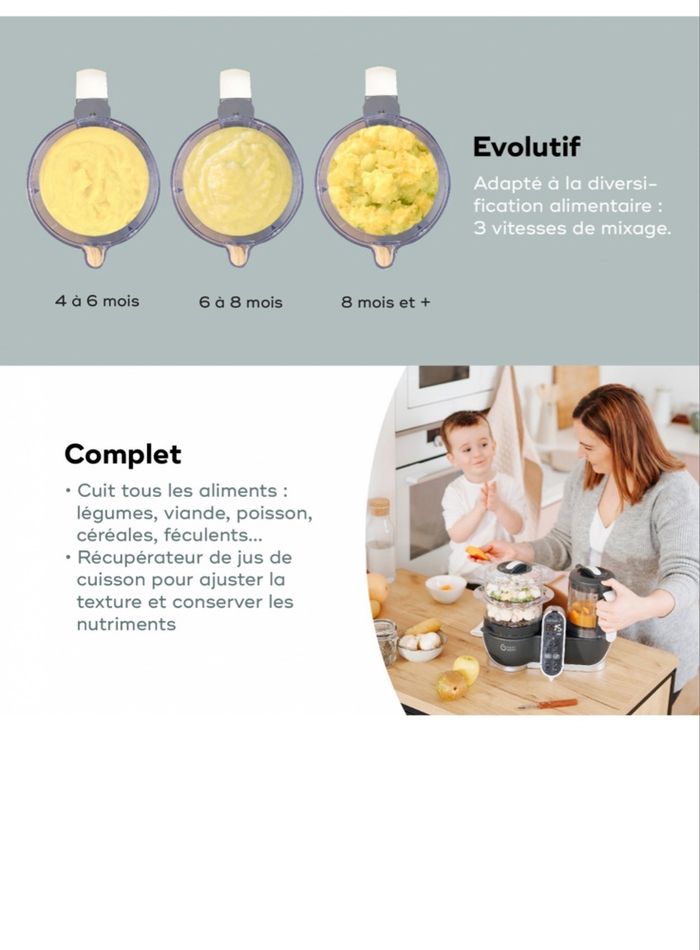 Babymoov Nutribaby Robot Cuiseur Bébé Multifonctions 6 en 1 - photo numéro 6