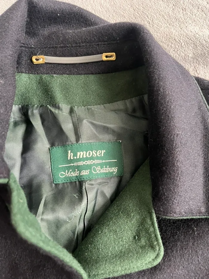 Veste noir vintage Loden Frey – Pure laine autrichienne – Finitions brodées – T.38 - photo numéro 3