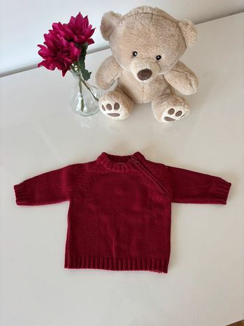 Pull rouge 3 mois Tout Simplement