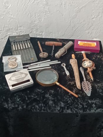 Lot d'objets anciens