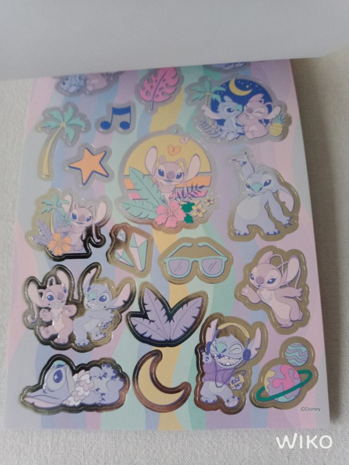 6 fiches stickers Stitch - photo numéro 4
