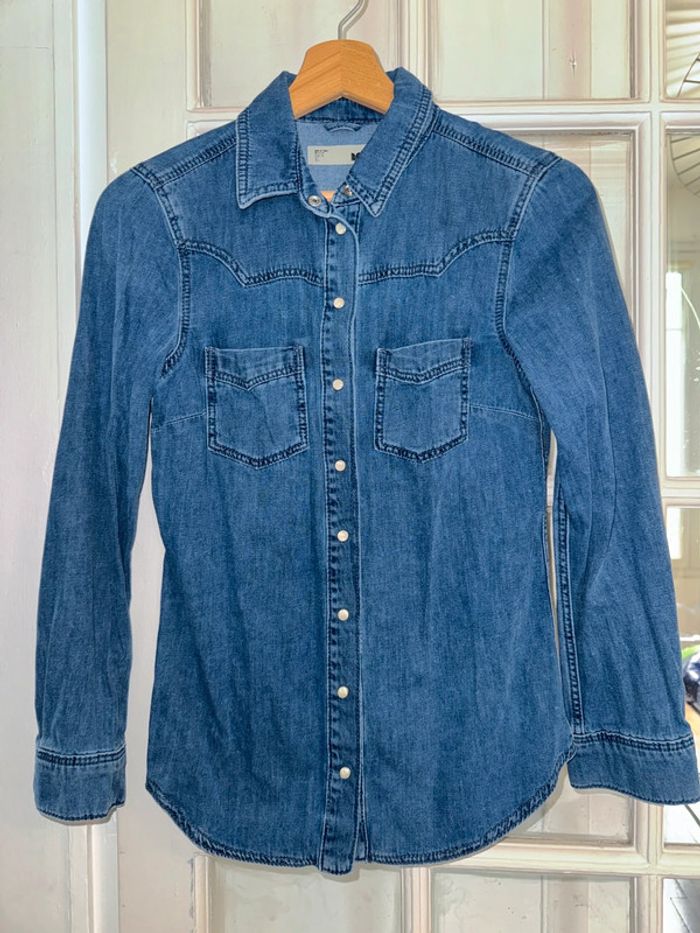 Chemise en jeans moto top shop  Taille 34