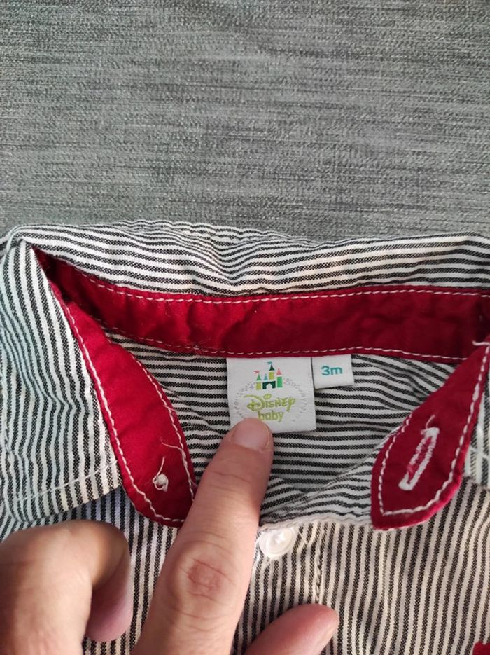 Jolie chemise Mickey Disney 3 mois - photo numéro 3