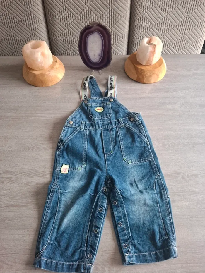 Lot de 2 salopettes taille 18 mois - photo numéro 3