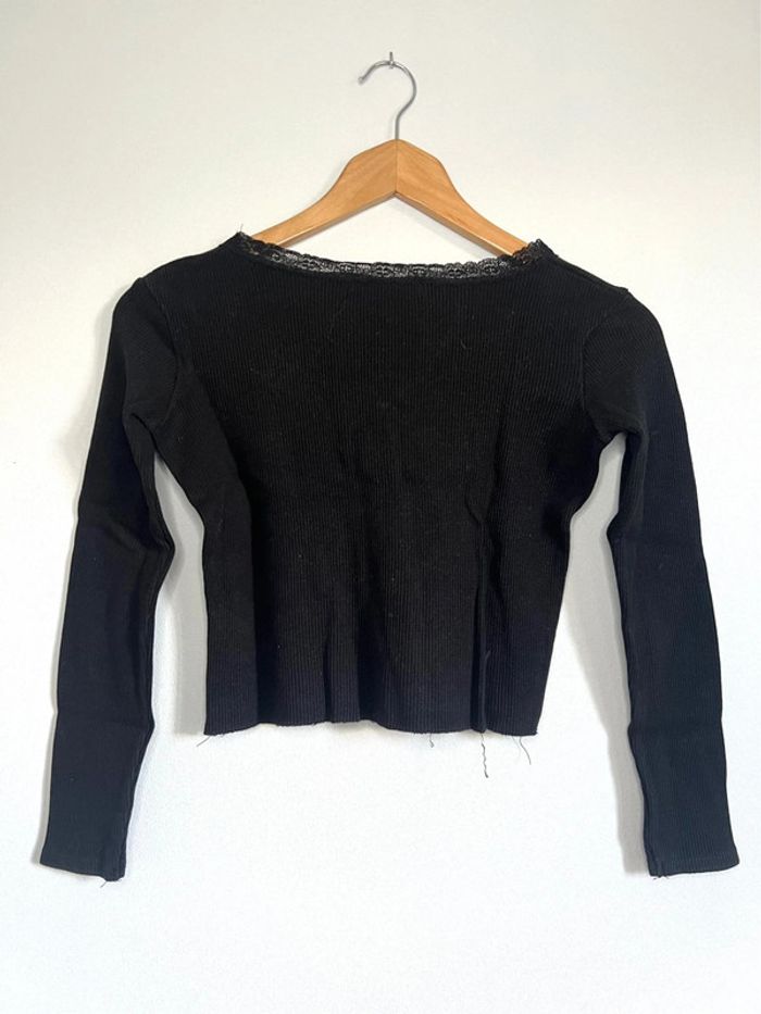 Blouse manches longues Pull & Bear noir - photo numéro 2