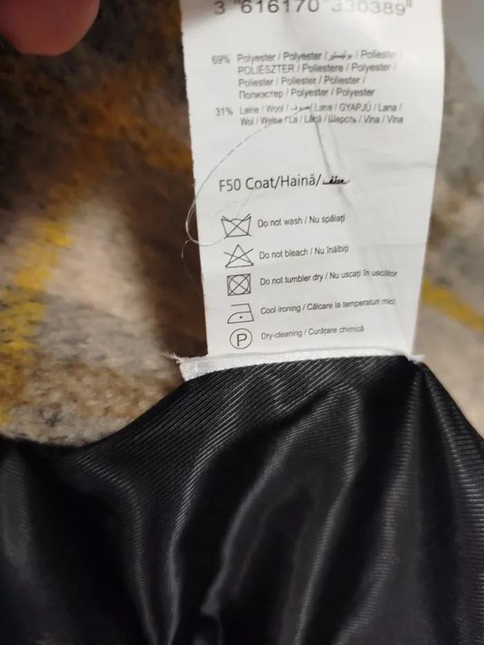 Manteau long femme en laine 44 Camaïeu à rayures - photo numéro 11