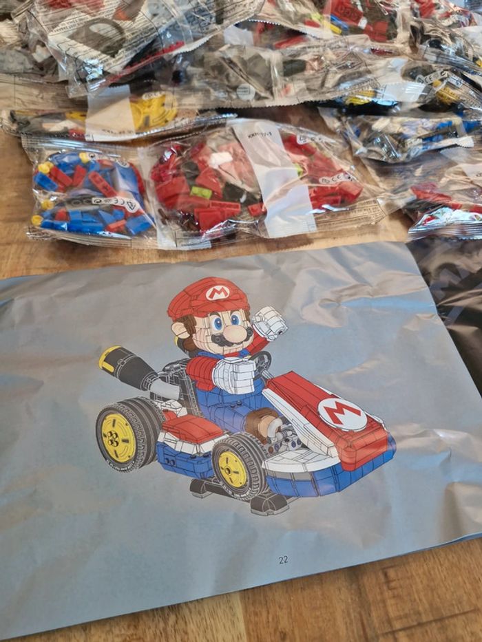 Mario Kart Mario et kart standard Copie Lego 72037 1972 pièces - photo numéro 7