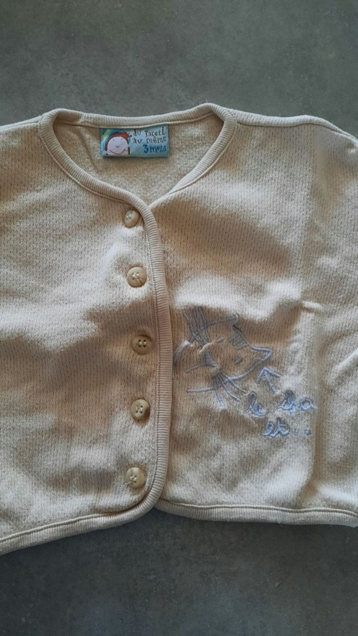 Jolie gilet beige - photo numéro 3
