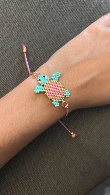 Bracelet tissé en perles tortue 🐢