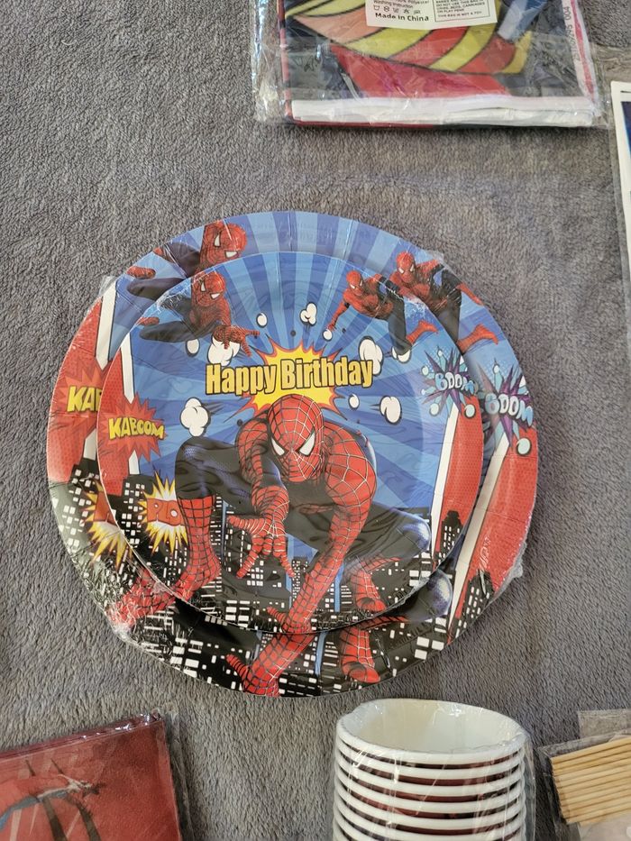 Lot décoration spider man - photo numéro 3