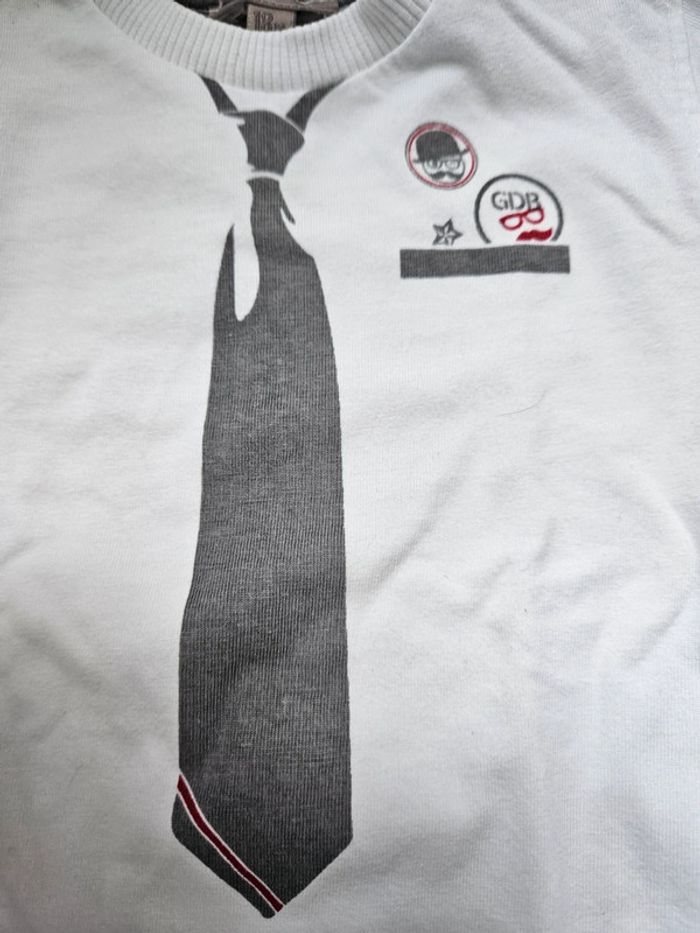 T.shirt manches longues blanc Grain de blé 18 mois - photo numéro 2