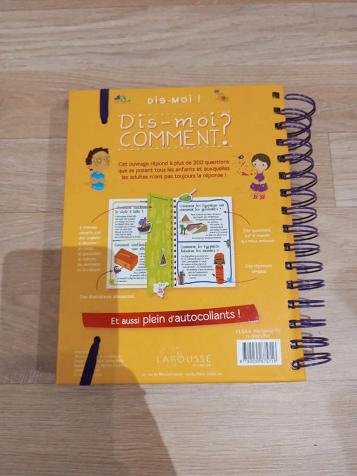 Livre " dis moi comment?" - photo numéro 3