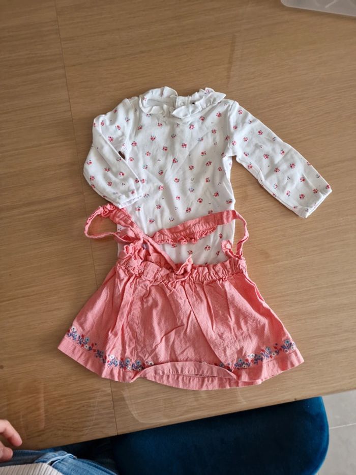 Body et jupe ensemble sergent major 9 mois