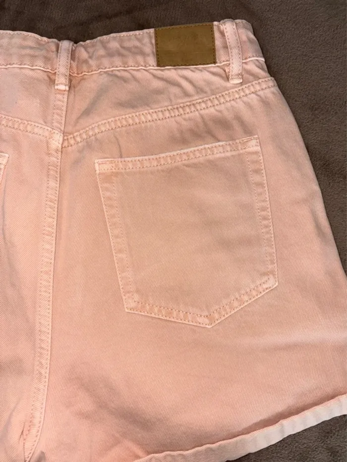 Short en jean femme rose saumon taille 34 Nagev en très bon état - photo numéro 7