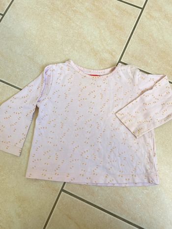T-shirt manches longues 12 mois fille