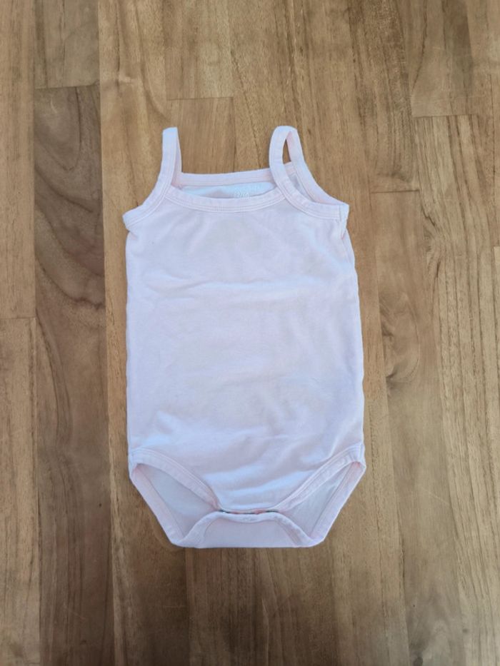 Body bretelles fines rose Zeeman 62/68cm