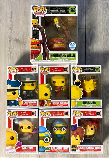Lot de 7 Figurines Funko Pop The Simpsons 